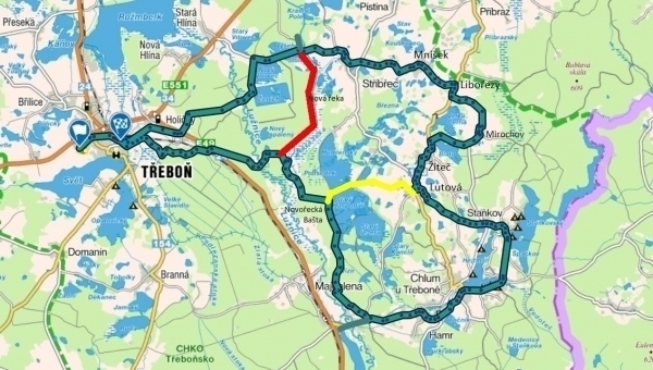 STŘÍBŘECKÝ OKRUH (53 km) 